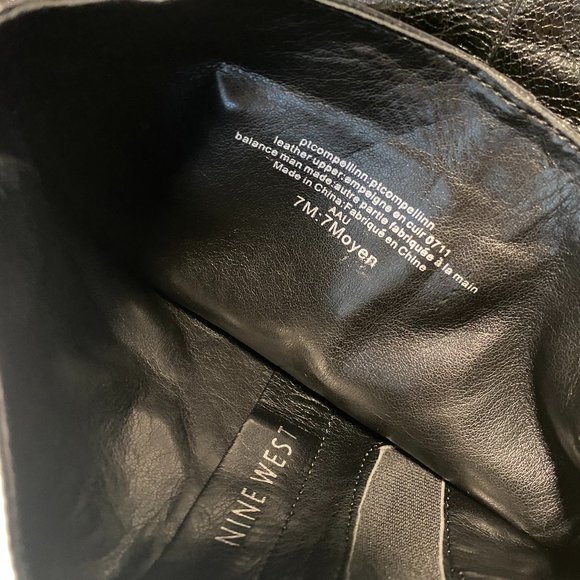 Nine West Leather Knee high Boots w/ Chunky heel - Picture 7 of 10